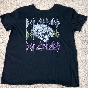 Def Leppard Tee, Small, Black